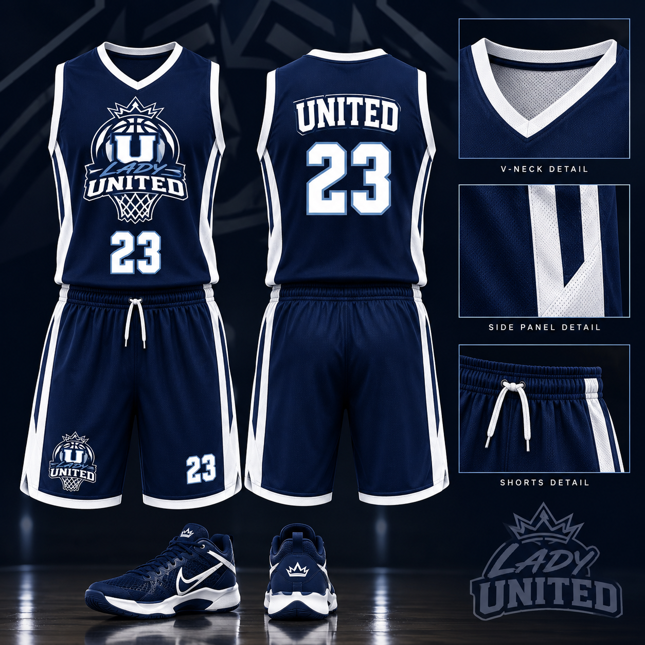 Lady United Basketball uniform