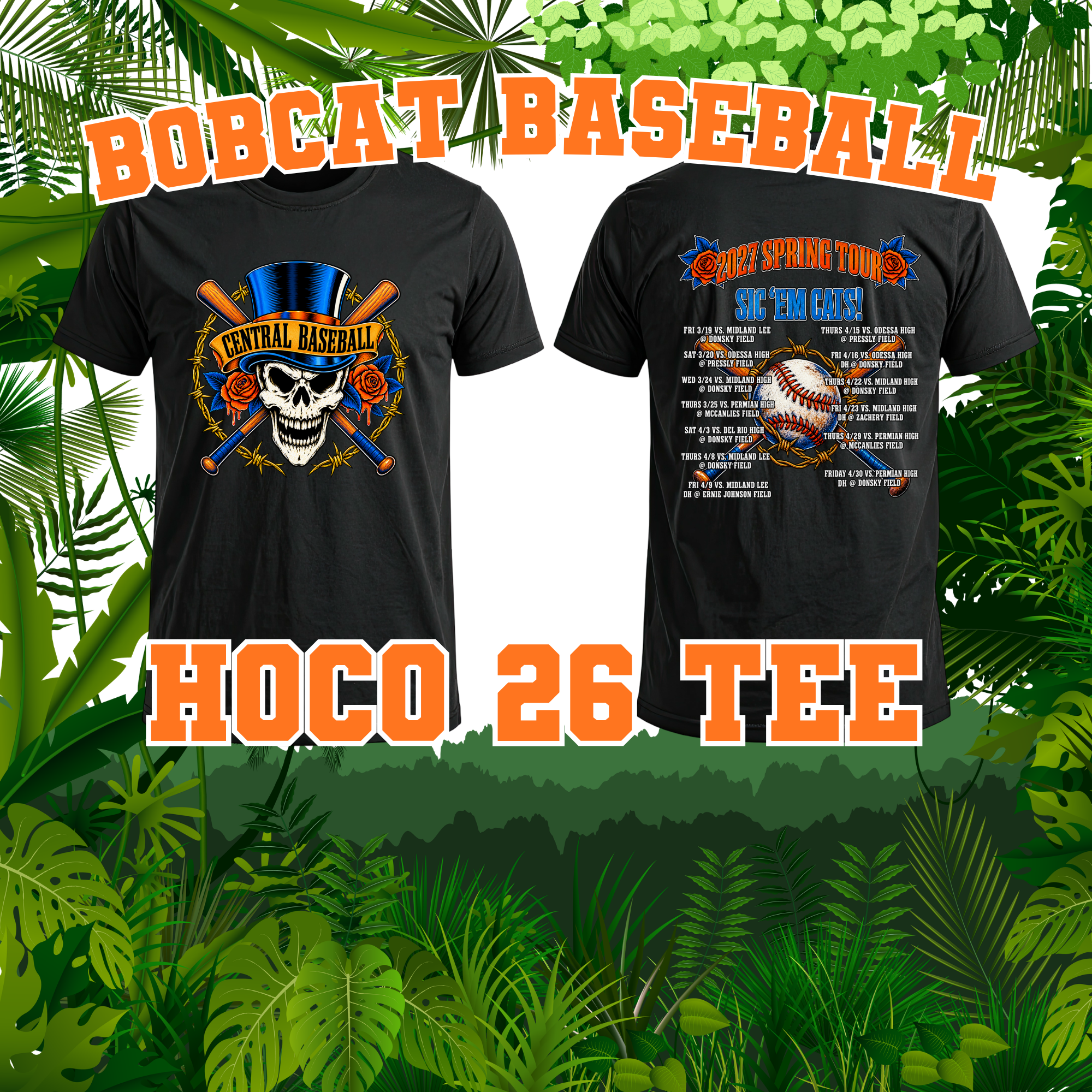 BOBCAT BASEBALL HOCO 26 TEE