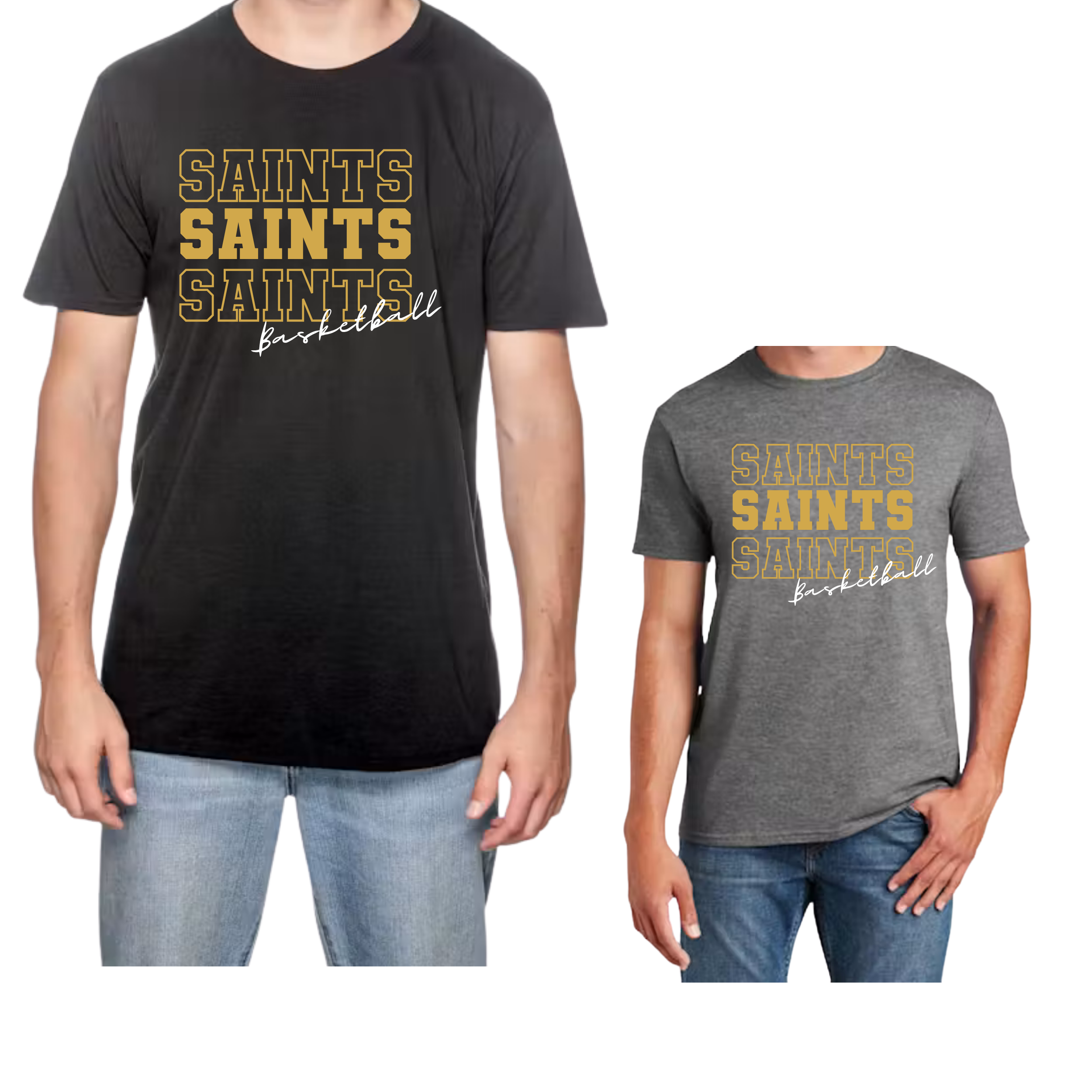 San Angelo Saints Unisex STACKED BASKETBALL